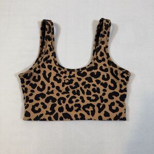 Balance Athletica Vitality Sports Bra Cheetah Animal Print Size Small LOGO
